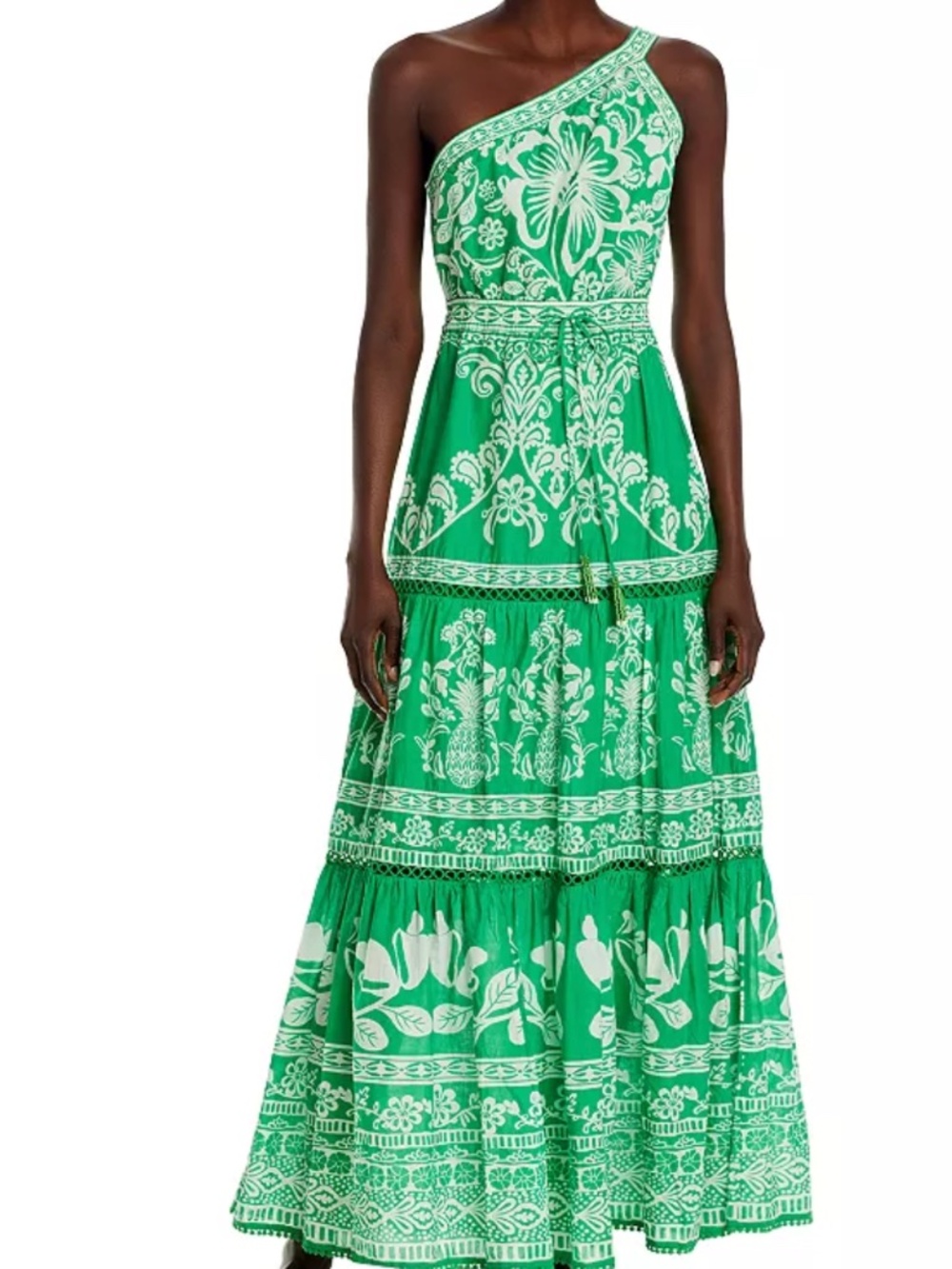 Farm Rio Sweet Garden Green maxi dress